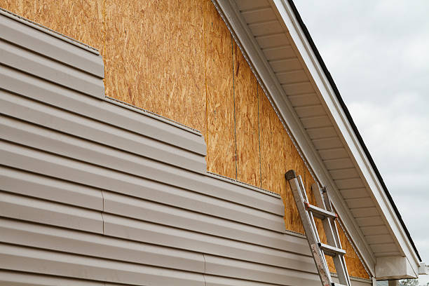 Professional Emergency Siding Repair technician working in Babson Park, FL